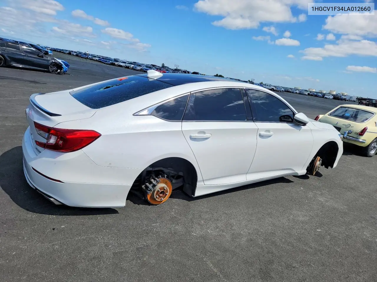 1HGCV1F34LA012660 2020 Honda Accord
