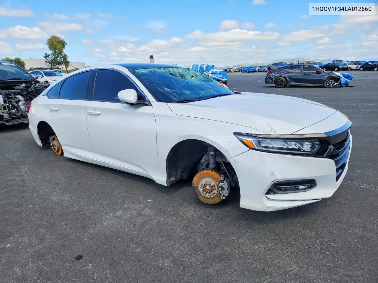 1HGCV1F34LA012660 2020 Honda Accord