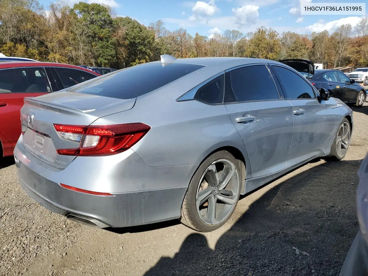 1HGCV1F36LA151995 2020 Honda Accord Sport