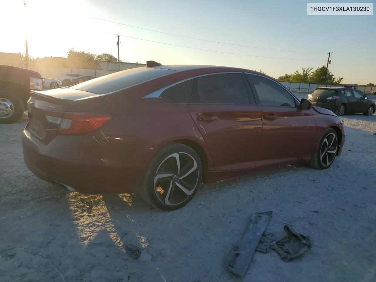 2020 Honda Accord Sport VIN: 1HGCV1F3XLA130230 Lot: 71846084