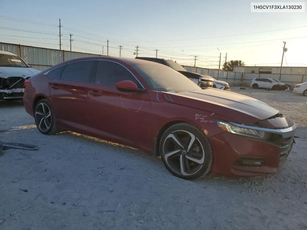 2020 Honda Accord Sport VIN: 1HGCV1F3XLA130230 Lot: 71846084