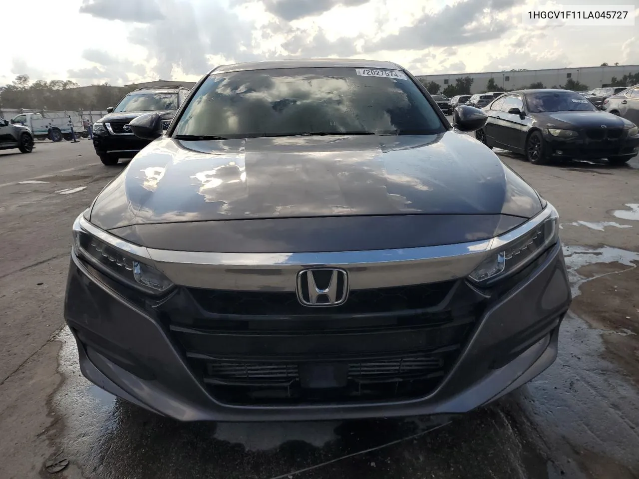 2020 Honda Accord Lx VIN: 1HGCV1F11LA045727 Lot: 72027574