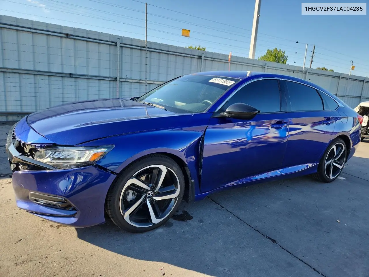 1HGCV2F37LA004235 2020 Honda Accord Sport