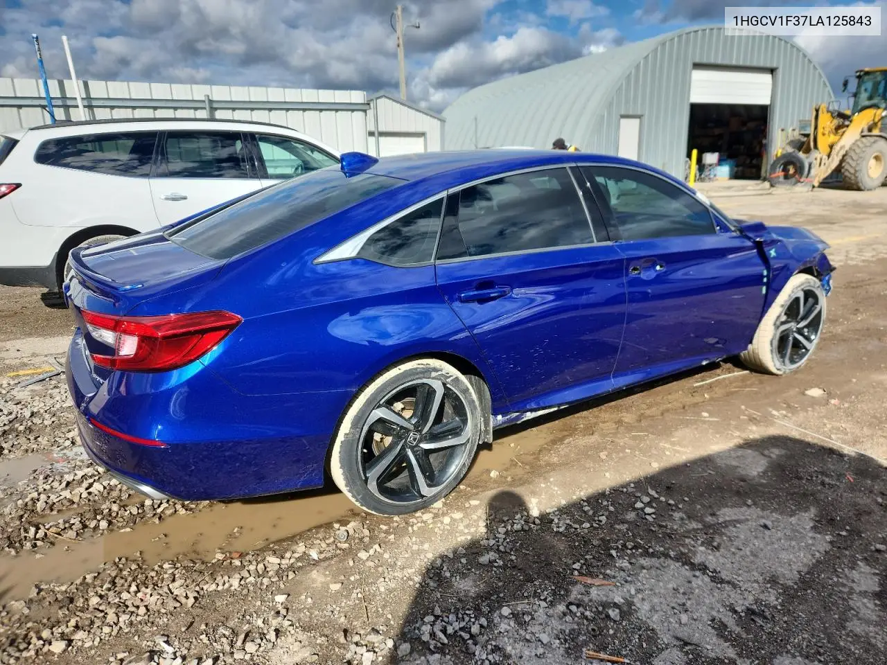 1HGCV1F37LA125843 2020 Honda Accord Sport
