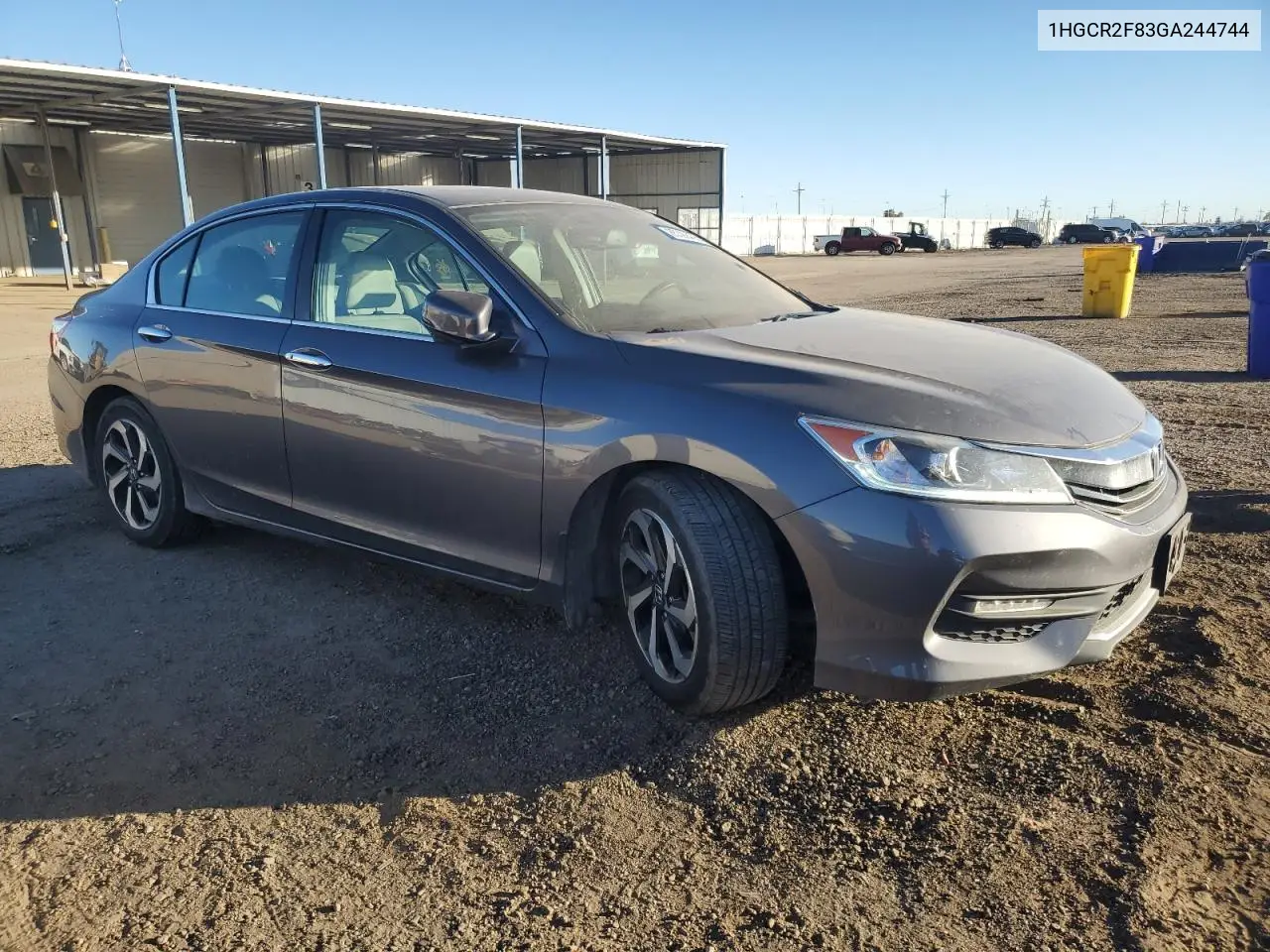 1HGCR2F83GA244744 2016 Honda Accord Exl