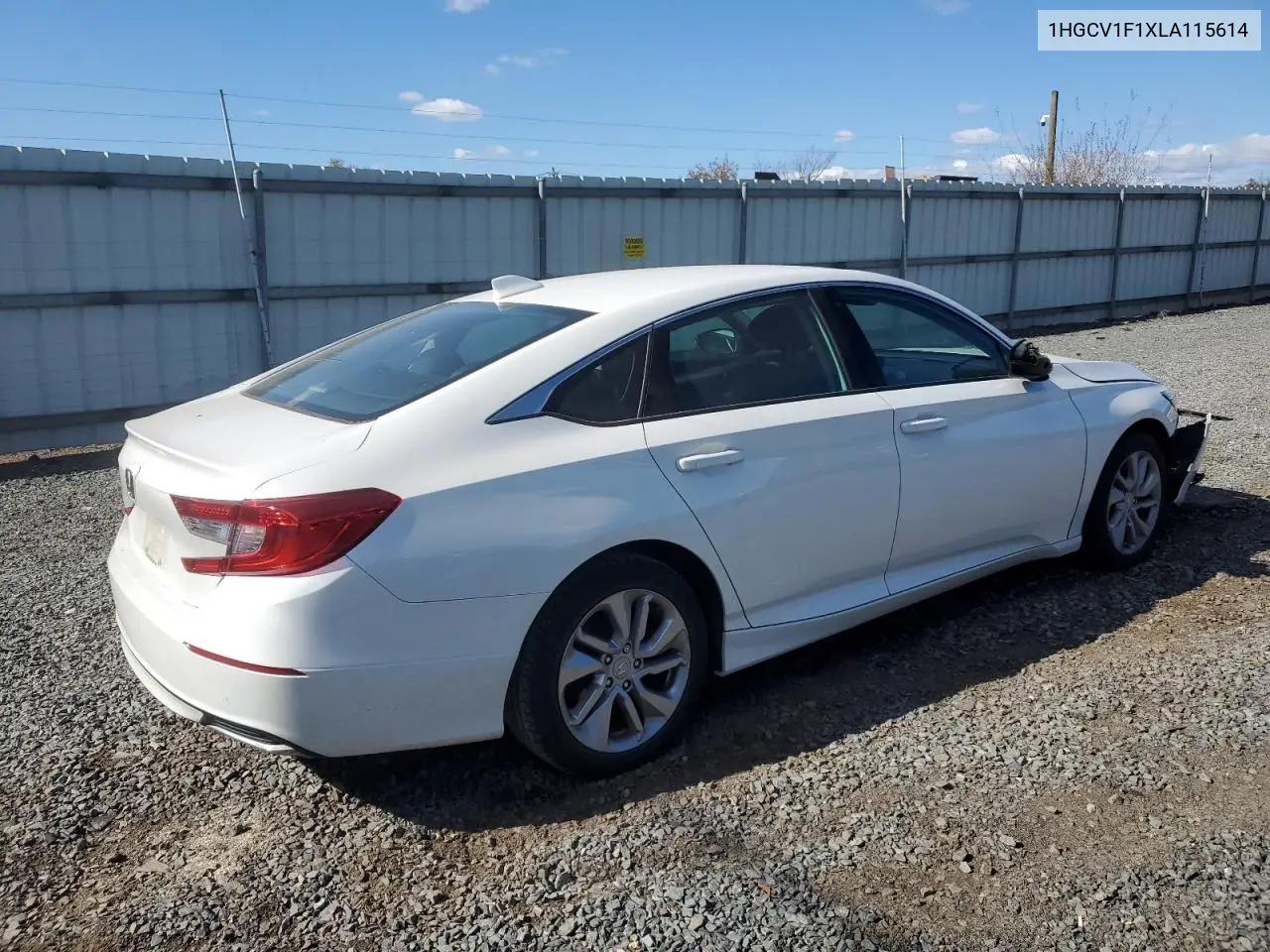 1HGCV1F1XLA115614 2020 Honda Accord Lx