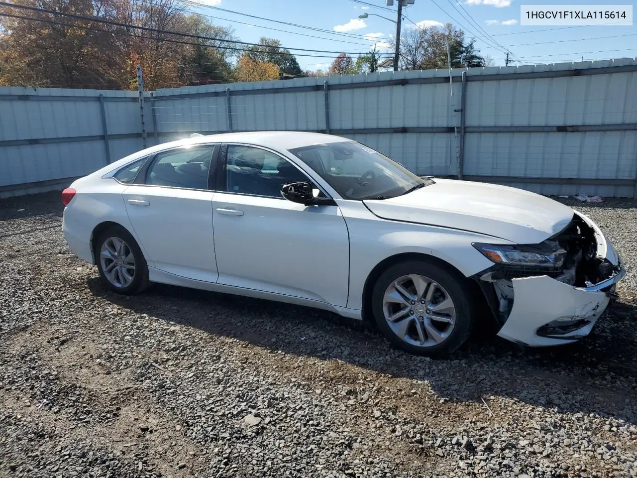 1HGCV1F1XLA115614 2020 Honda Accord Lx