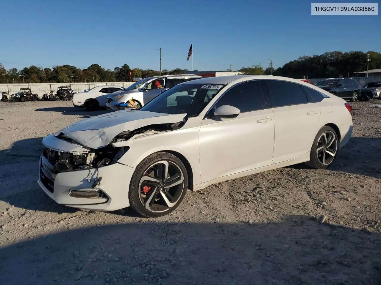 1HGCV1F39LA038560 2020 Honda Accord Sport