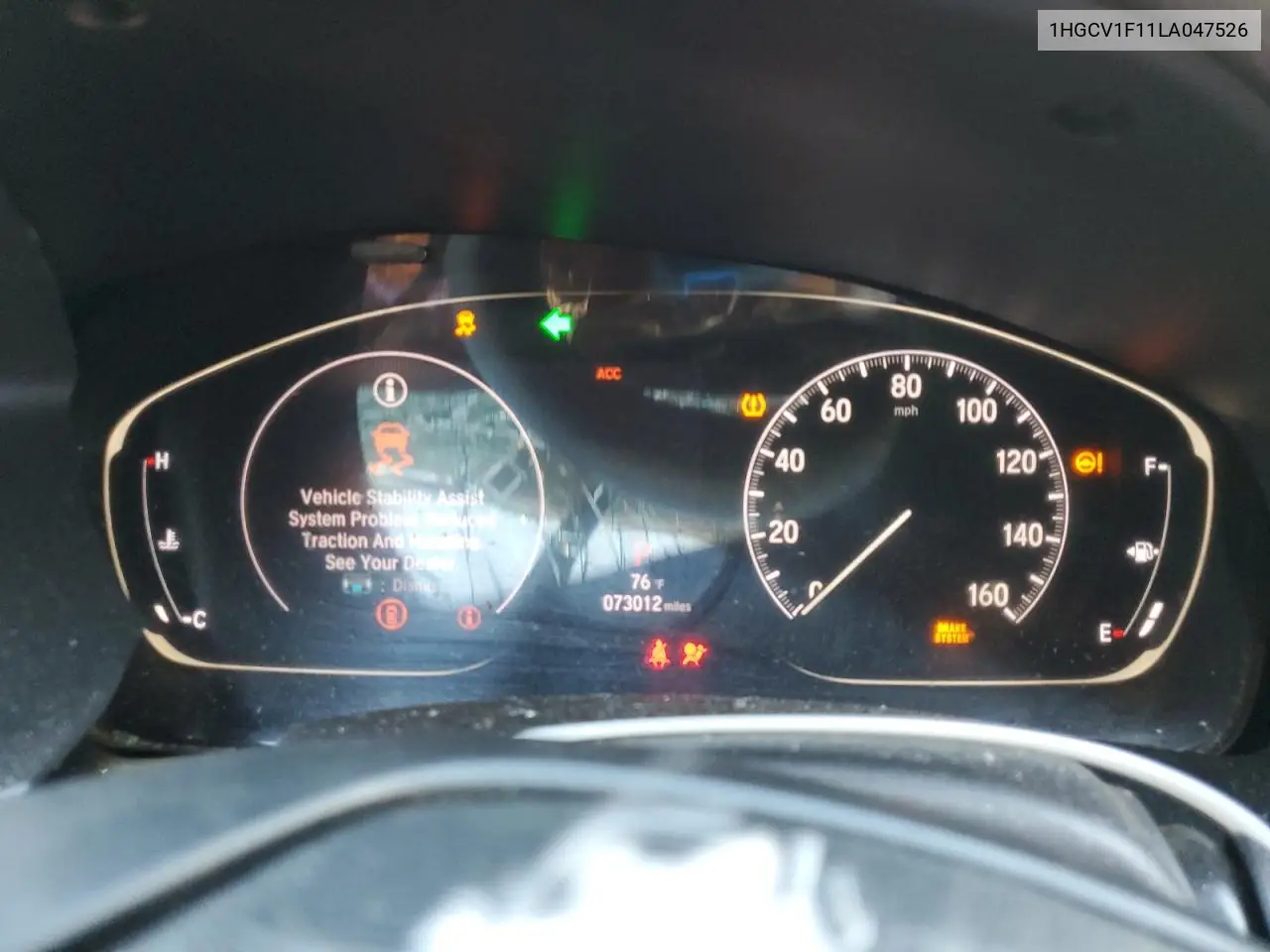 1HGCV1F11LA047526 2020 Honda Accord Lx