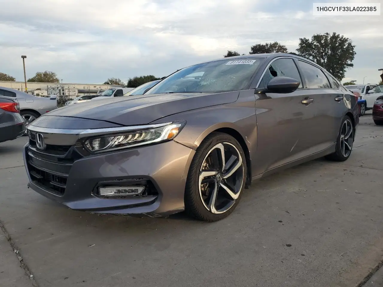 1HGCV1F33LA022385 2020 Honda Accord Sport