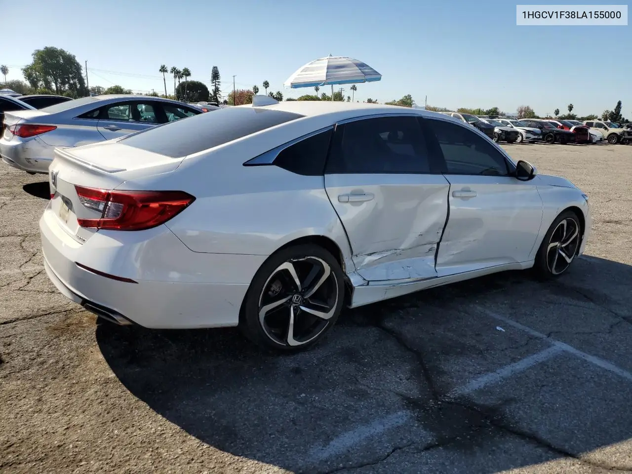 1HGCV1F38LA155000 2020 Honda Accord Sport