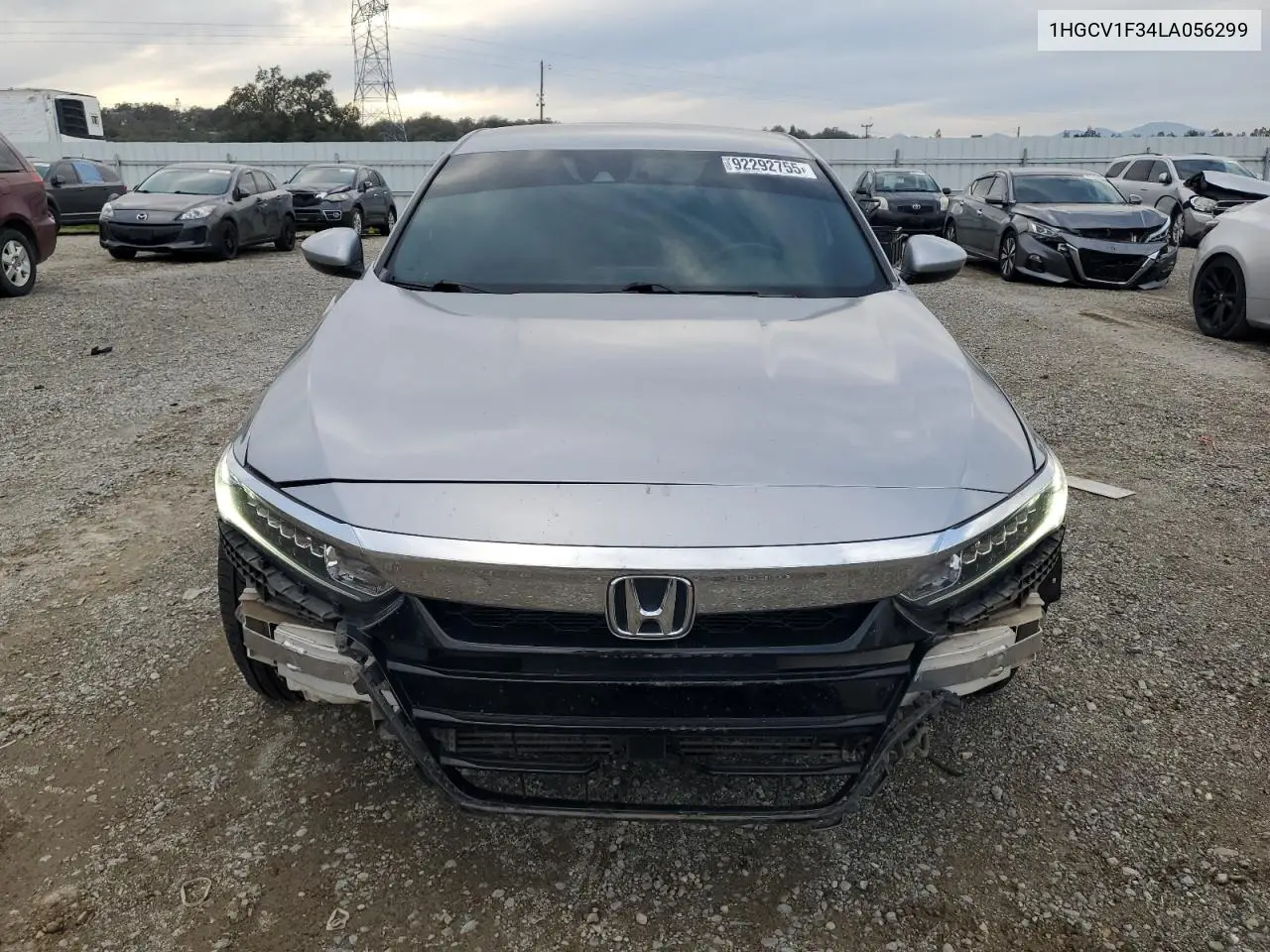 1HGCV1F34LA056299 2020 Honda Accord Sport