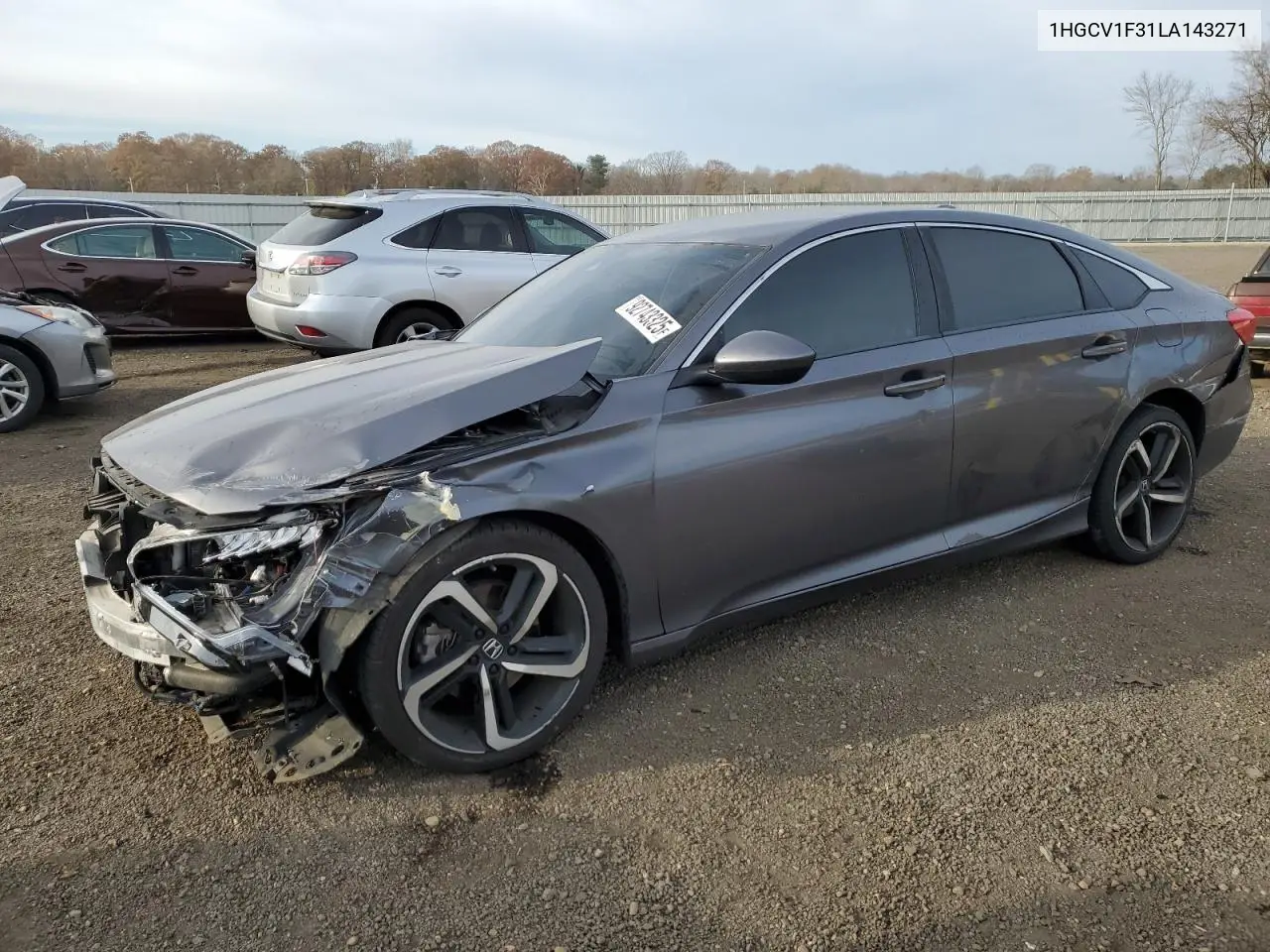 1HGCV1F31LA143271 2020 Honda Accord Sport