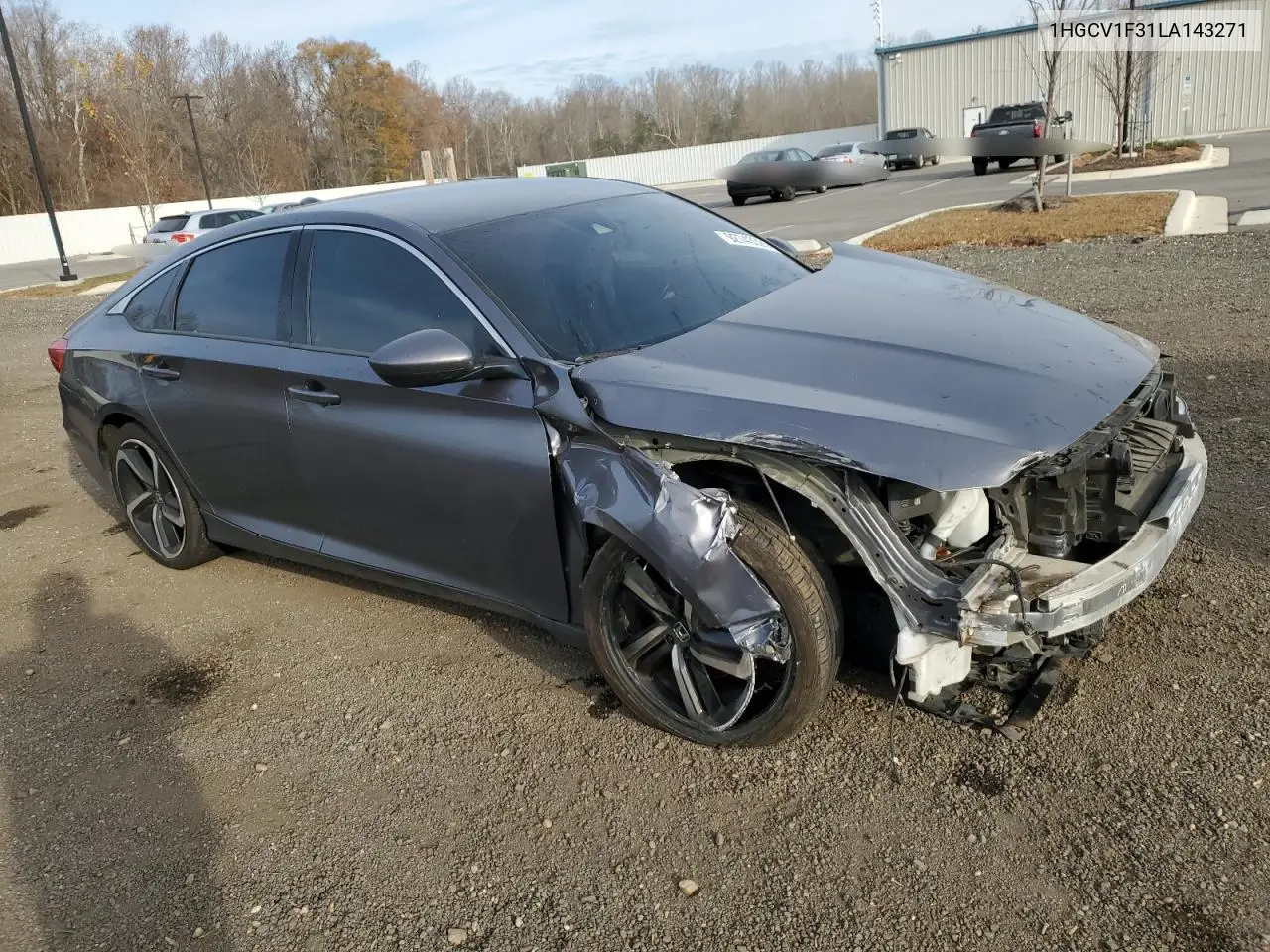 1HGCV1F31LA143271 2020 Honda Accord Sport