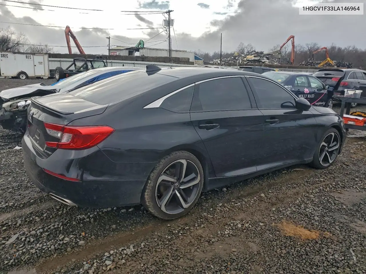 1HGCV1F33LA146964 2020 Honda Accord Sport