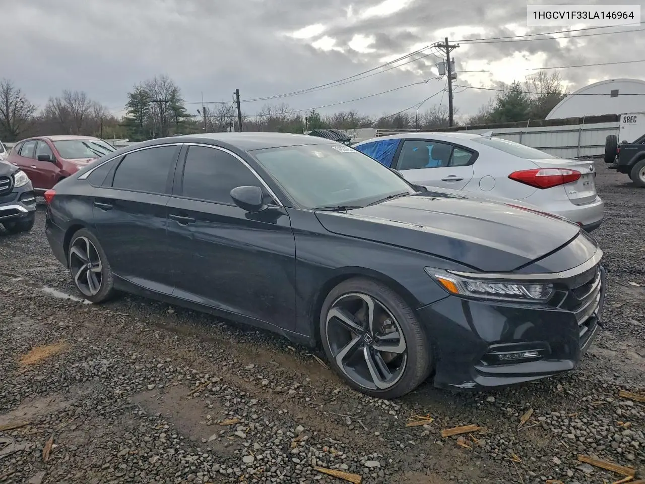 1HGCV1F33LA146964 2020 Honda Accord Sport