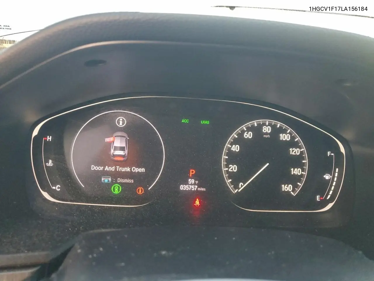 1HGCV1F17LA156184 2020 Honda Accord Lx