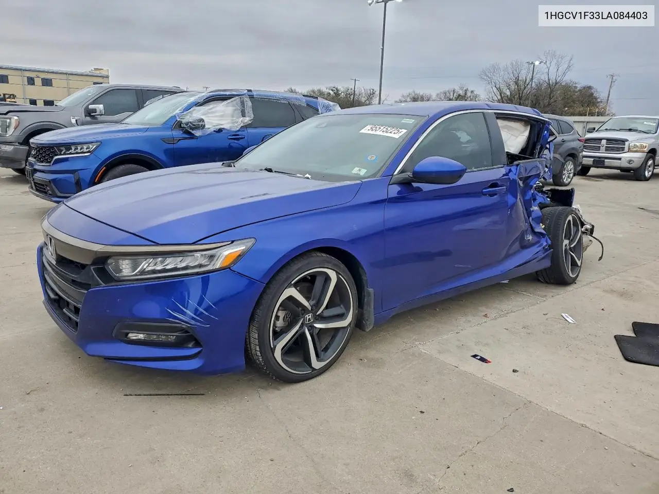 1HGCV1F33LA084403 2020 Honda Accord Sport
