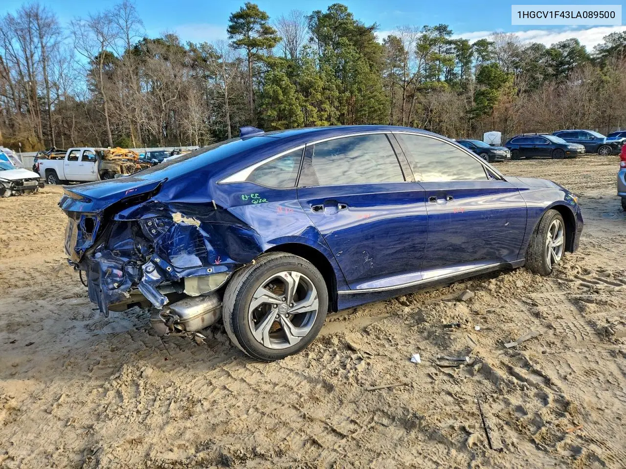 1HGCV1F43LA089500 2020 Honda Accord Ex