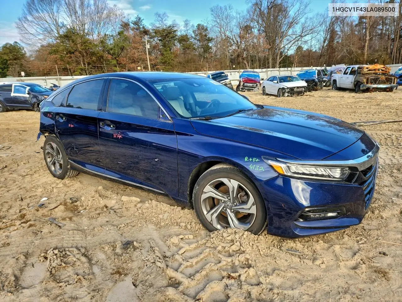1HGCV1F43LA089500 2020 Honda Accord Ex
