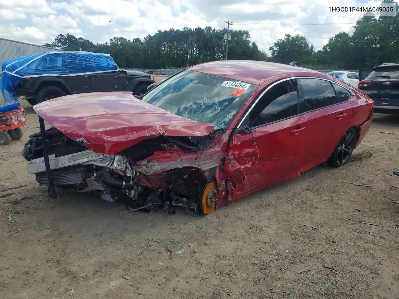 1HGCV1F44MA049055 2021 Honda Accord Sport Se