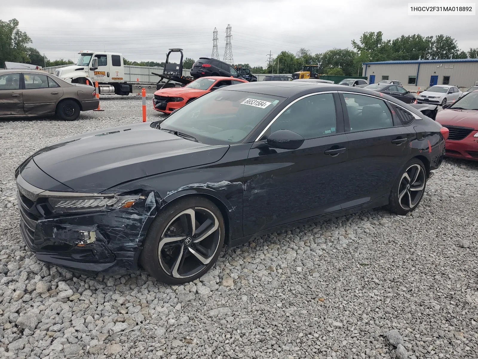 2021 Honda Accord Sport VIN: 1HGCV2F31MA018892 Lot: 66531584