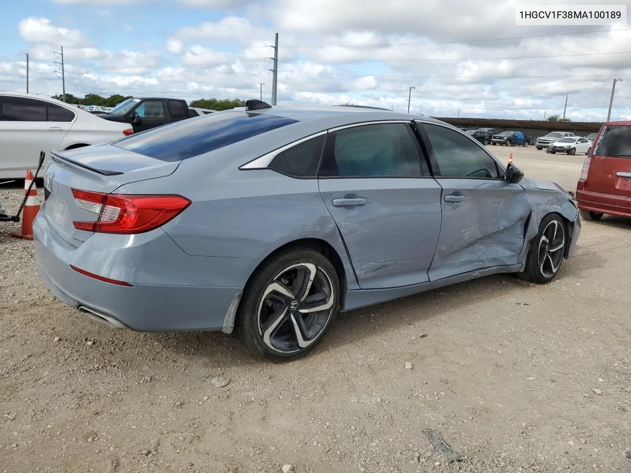 1HGCV1F38MA100189 2021 Honda Accord Sport