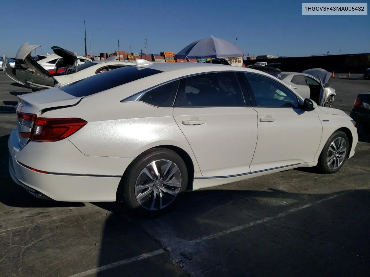 1HGCV3F43MA005432 2021 Honda Accord Hybrid Ex