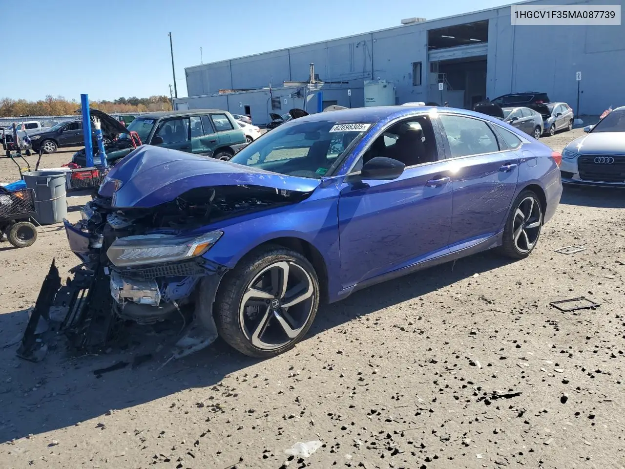 1HGCV1F35MA087739 2021 Honda Accord Sport