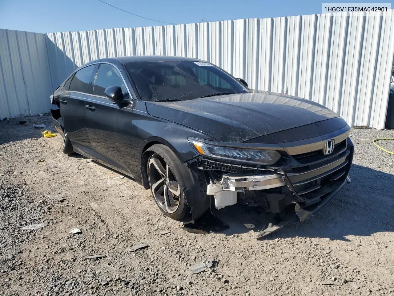 1HGCV1F35MA042901 2021 Honda Accord Sport