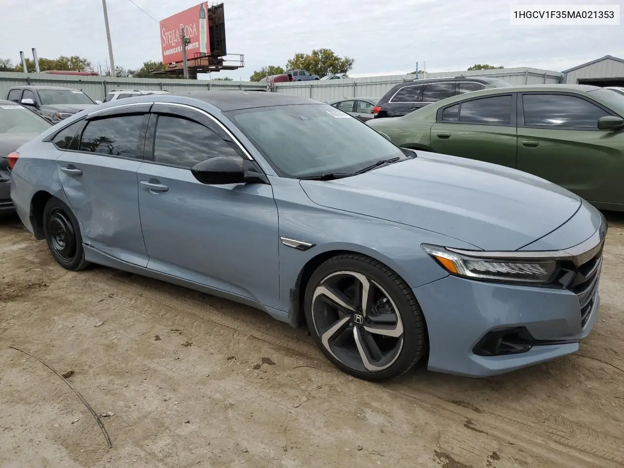 1HGCV1F35MA021353 2021 Honda Accord Sport