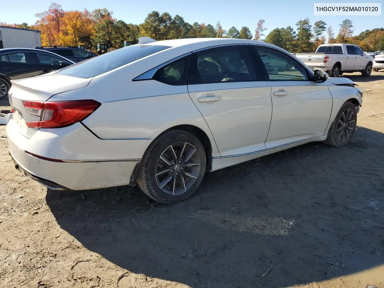 1HGCV1F52MA010120 2021 Honda Accord Exl