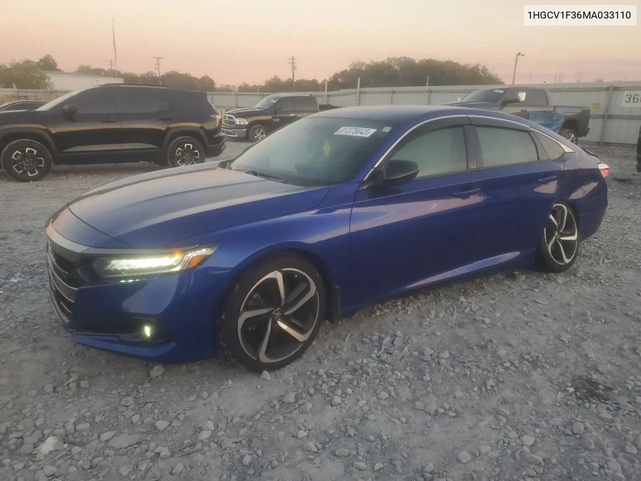 1HGCV1F36MA033110 2021 Honda Accord Sport