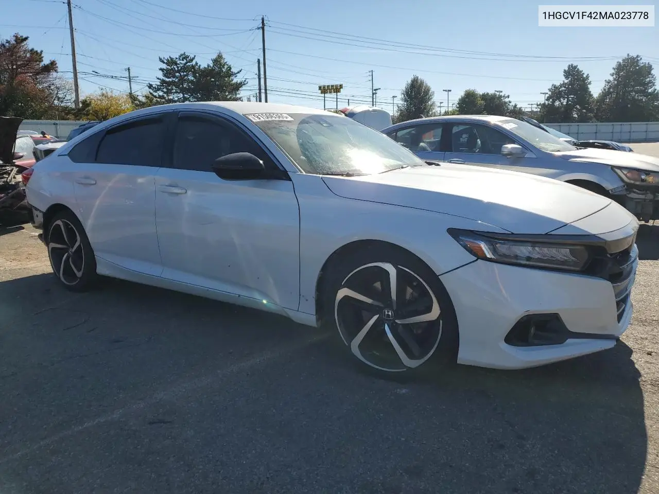 1HGCV1F42MA023778 2021 Honda Accord Sport Se