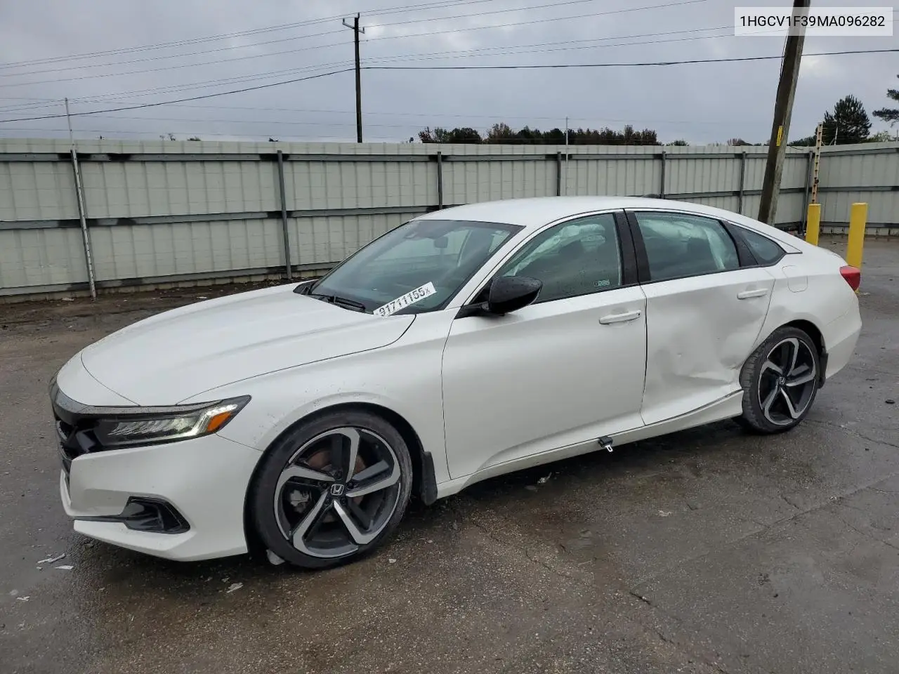1HGCV1F39MA096282 2021 Honda Accord Sport