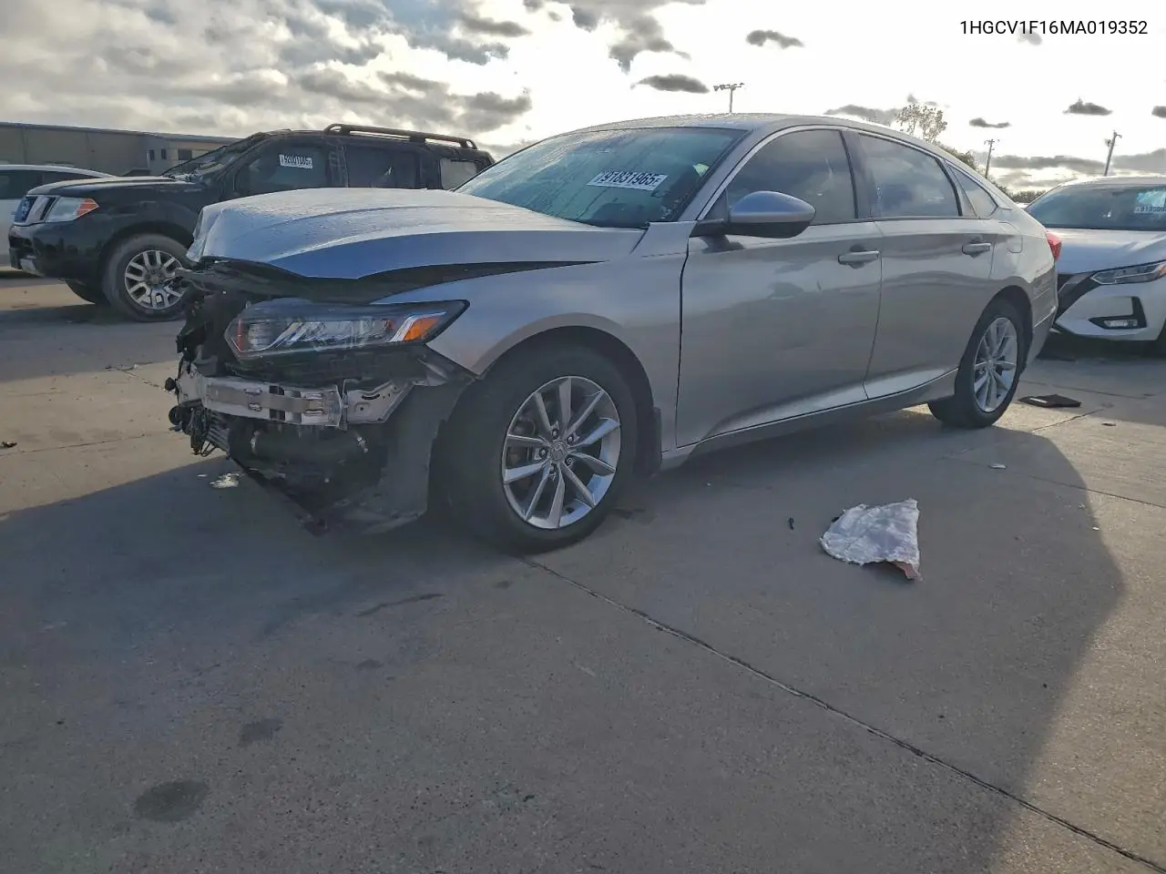1HGCV1F16MA019352 2021 Honda Accord Lx