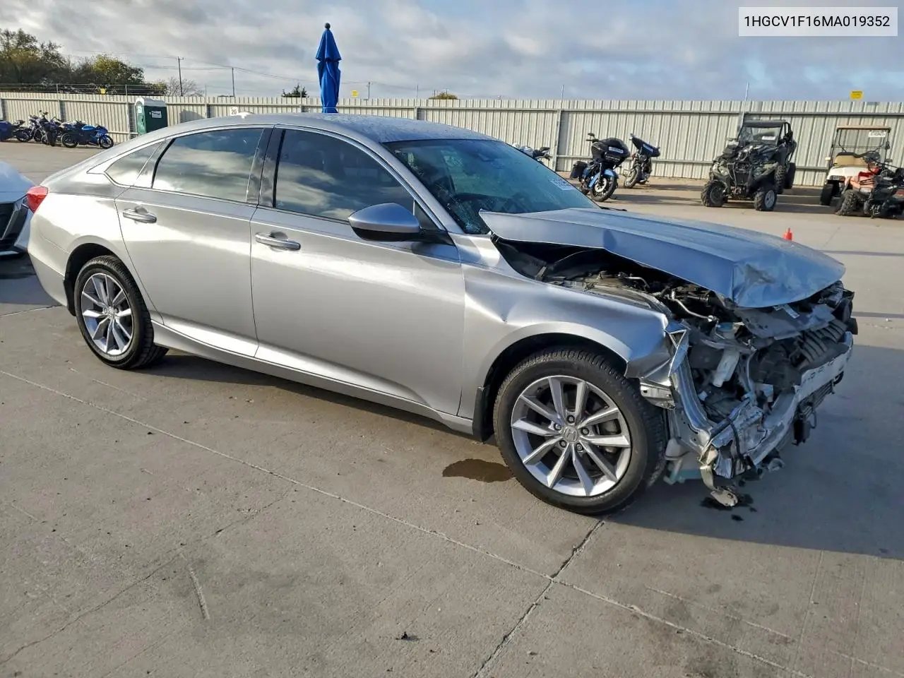 1HGCV1F16MA019352 2021 Honda Accord Lx