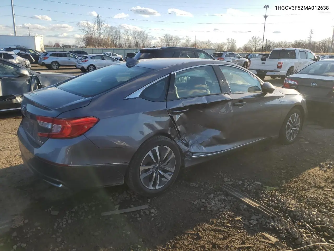 1HGCV3F52MA012638 2021 Honda Accord Hybrid Exl