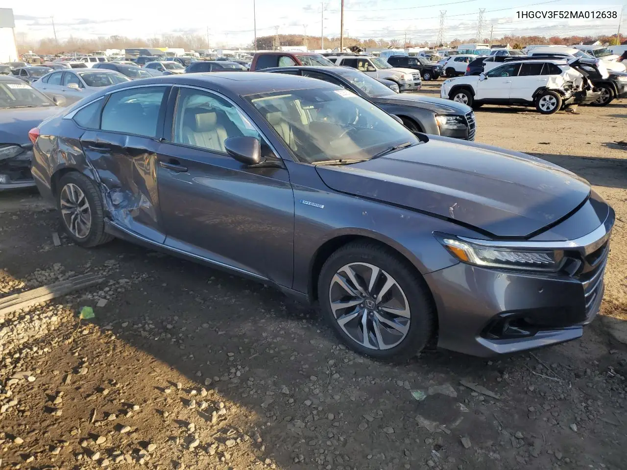 1HGCV3F52MA012638 2021 Honda Accord Hybrid Exl