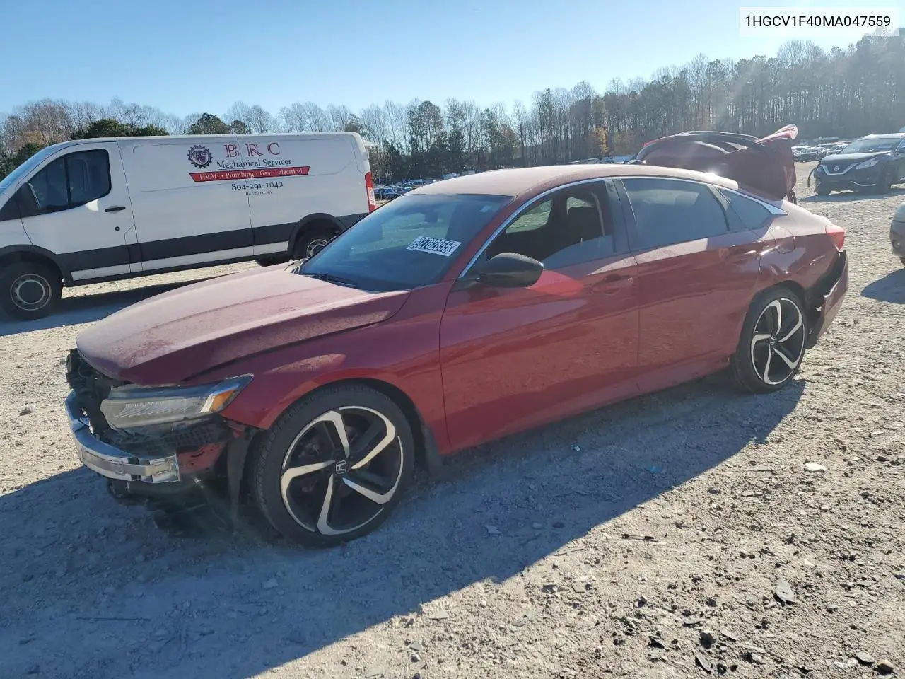 1HGCV1F40MA047559 2021 Honda Accord Sport Se