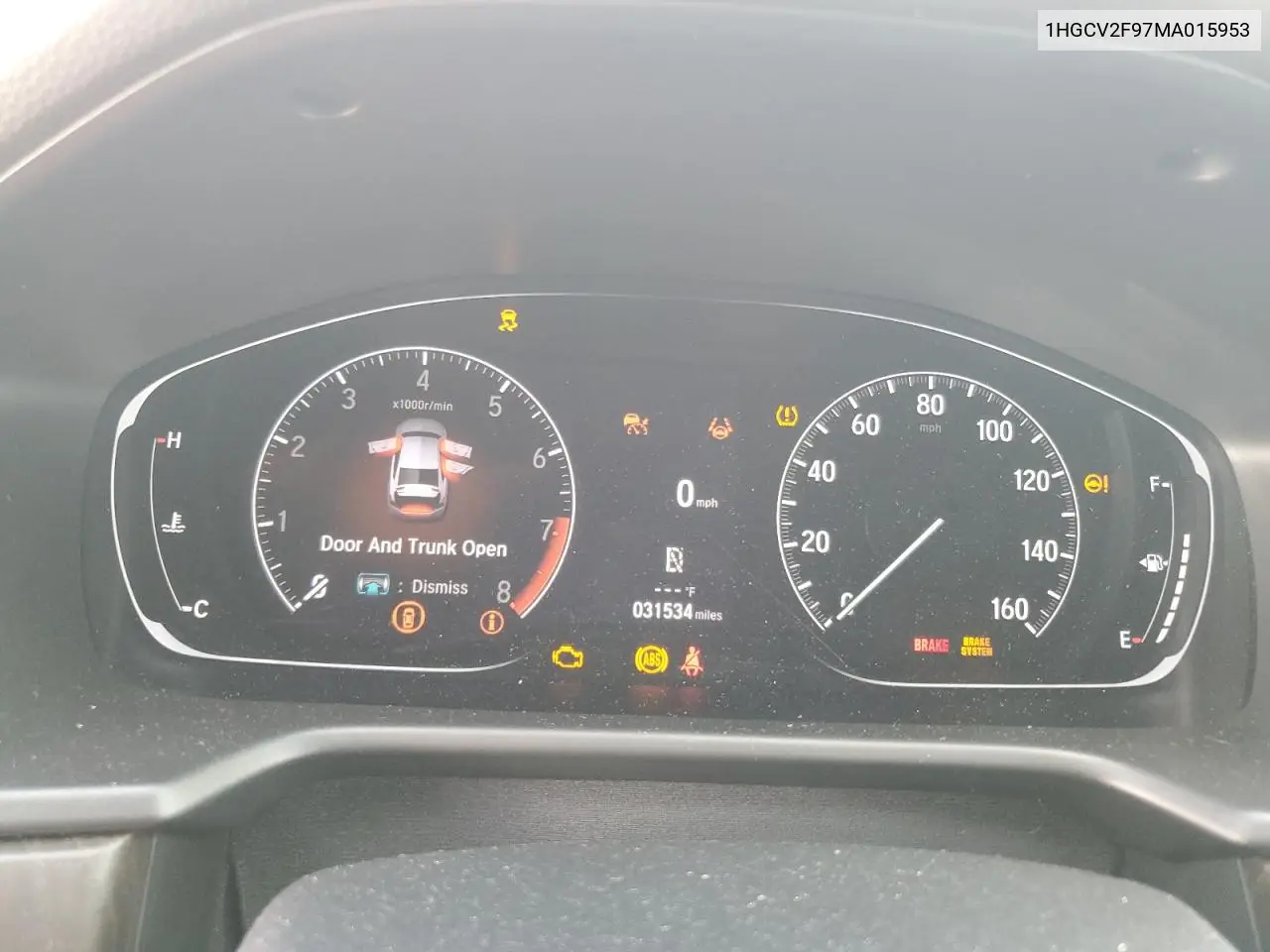 1HGCV2F97MA015953 2021 Honda Accord Touring