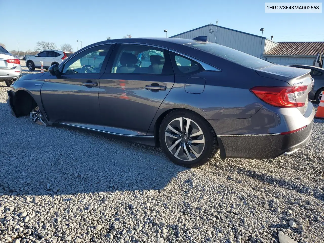 1HGCV3F43MA002563 2021 Honda Accord Hybrid Ex