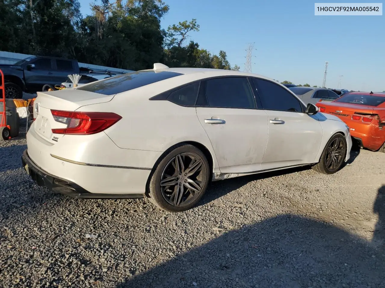 1HGCV2F92MA005542 2021 Honda Accord Touring