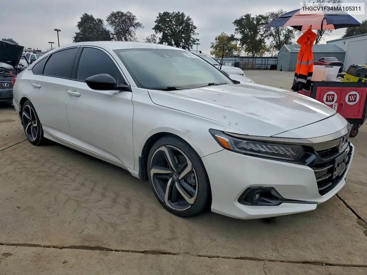 1HGCV1F34MA105311 2021 Honda Accord Sport