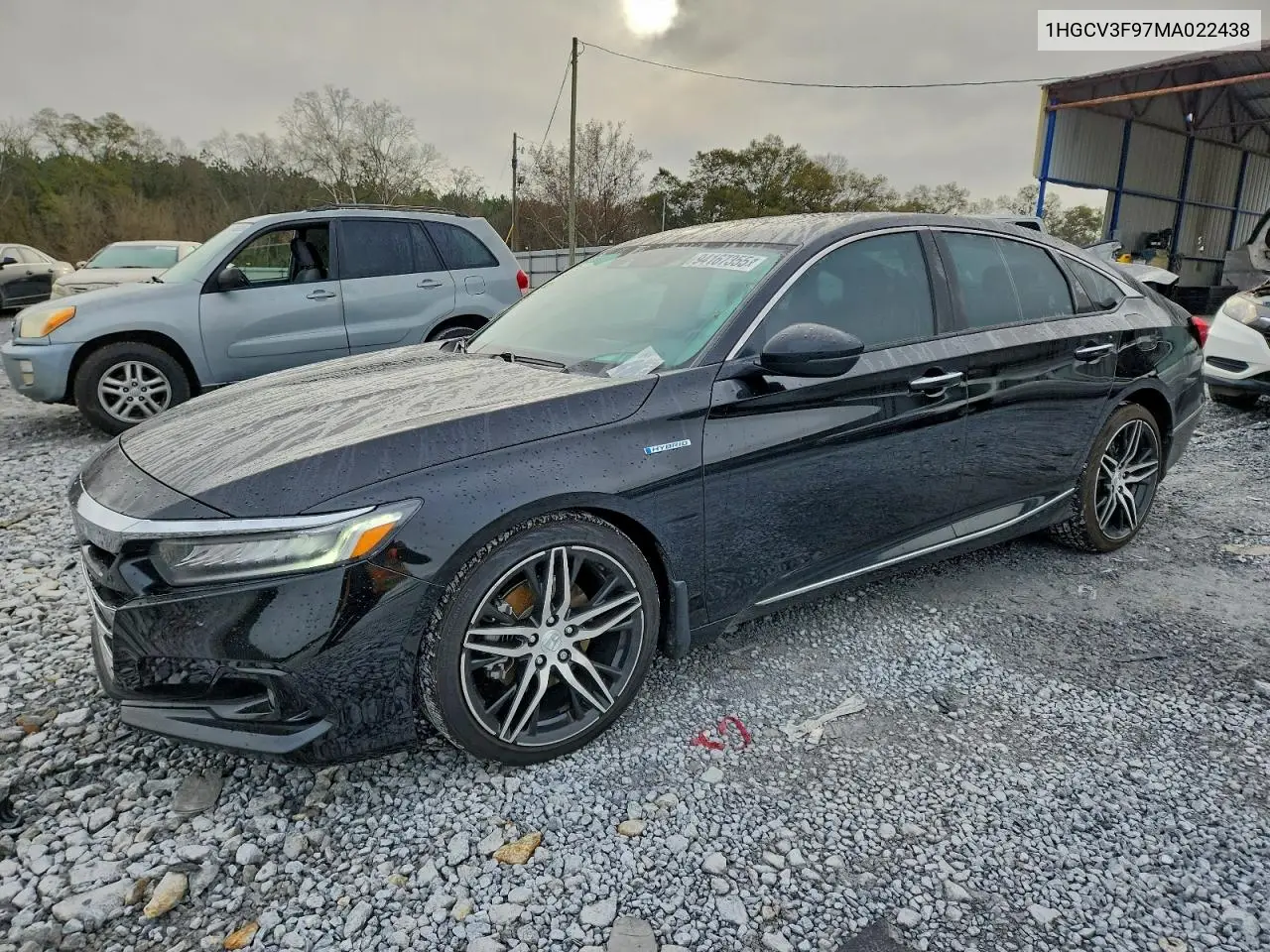 1HGCV3F97MA022438 2021 Honda Accord Touring Hybrid