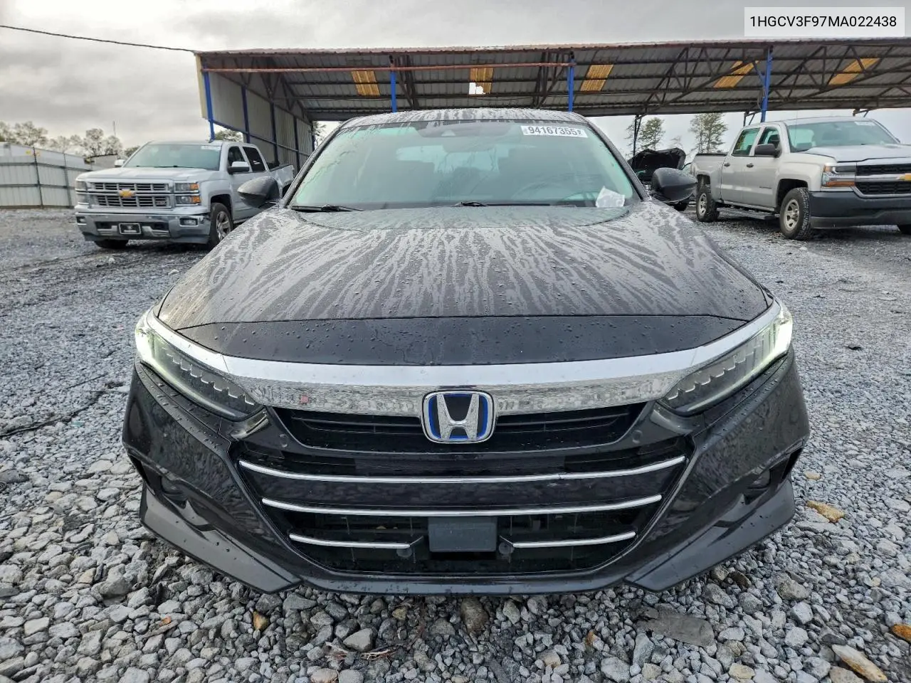 1HGCV3F97MA022438 2021 Honda Accord Touring Hybrid