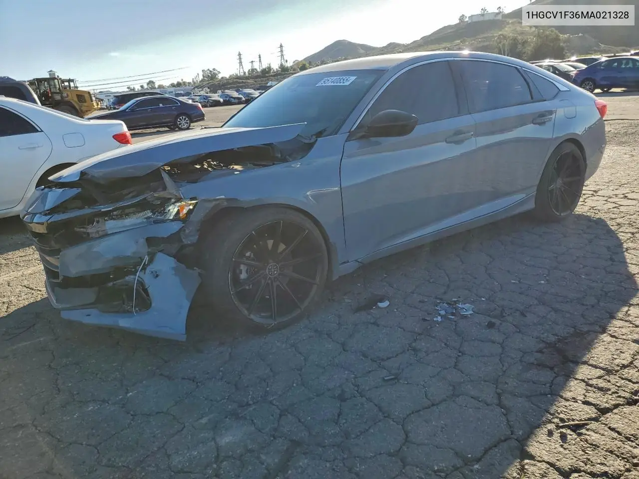 1HGCV1F36MA021328 2021 Honda Accord Sport