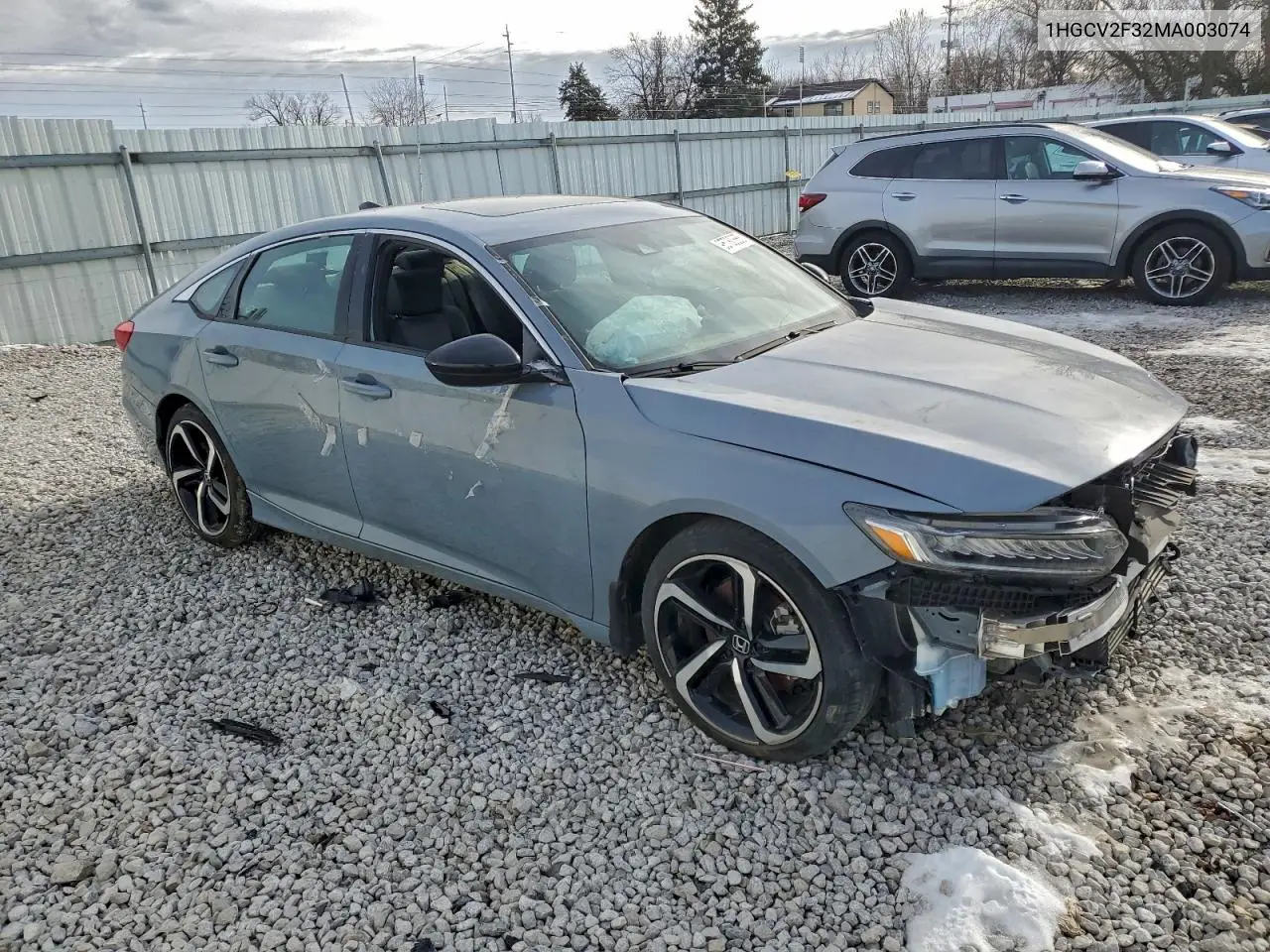 1HGCV2F32MA003074 2021 Honda Accord Sport