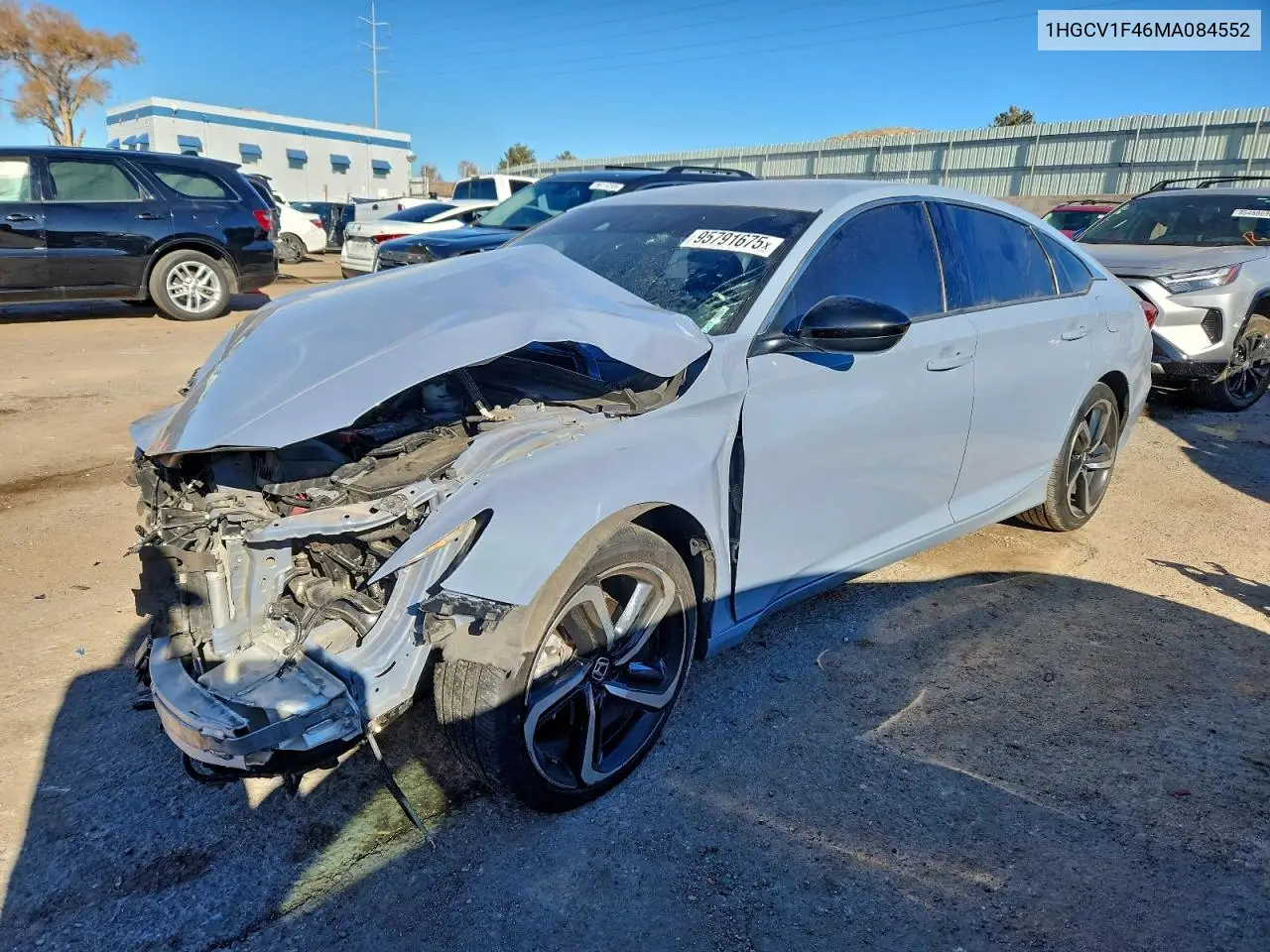 1HGCV1F46MA084552 2021 Honda Accord Sport Se