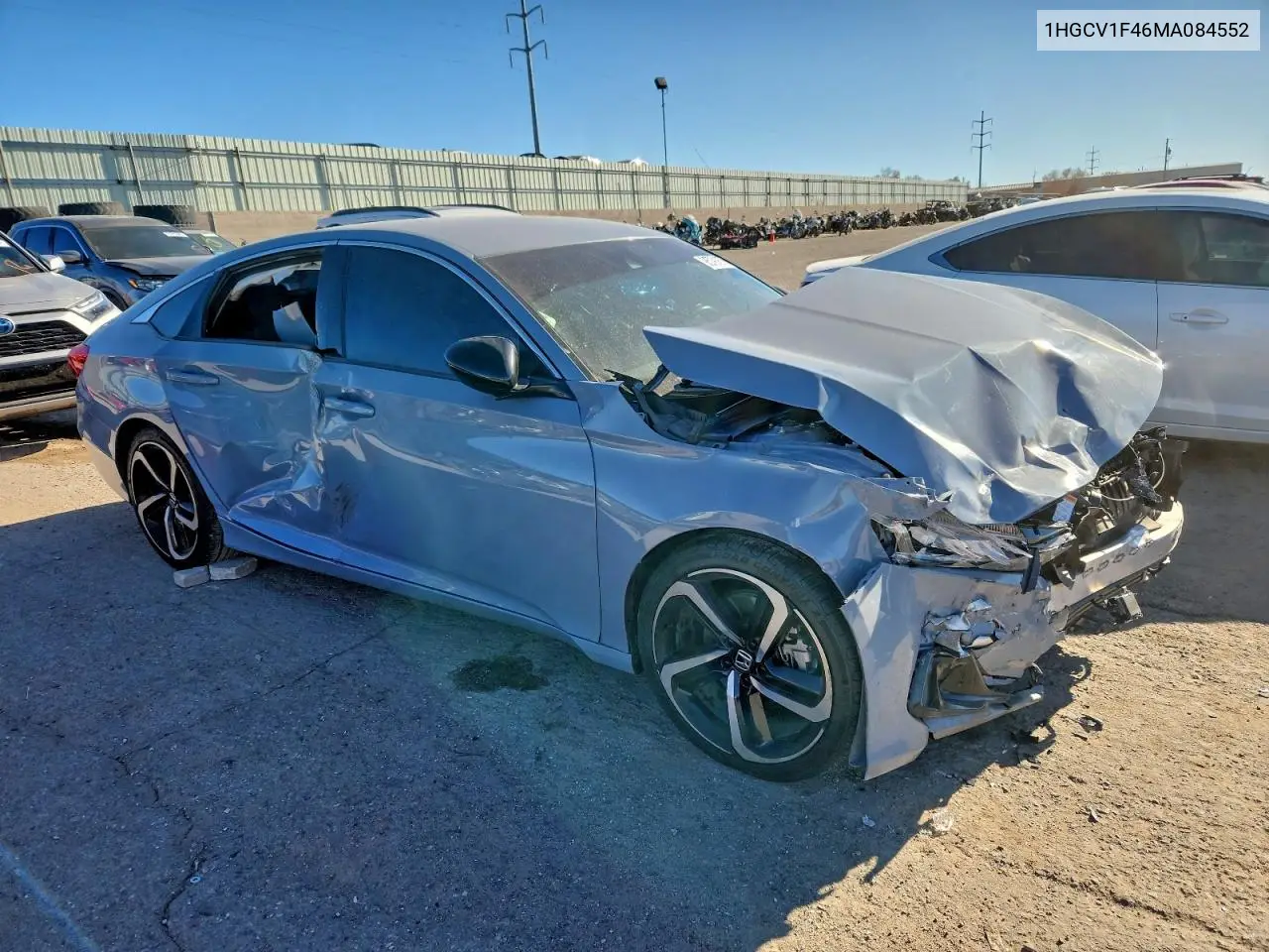1HGCV1F46MA084552 2021 Honda Accord Sport Se